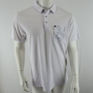 Travis Mathew Golf‎ Polo Shirt Mens Size M White